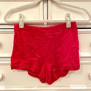 Forever 21 Red High Waisted Soft Shorts Size S